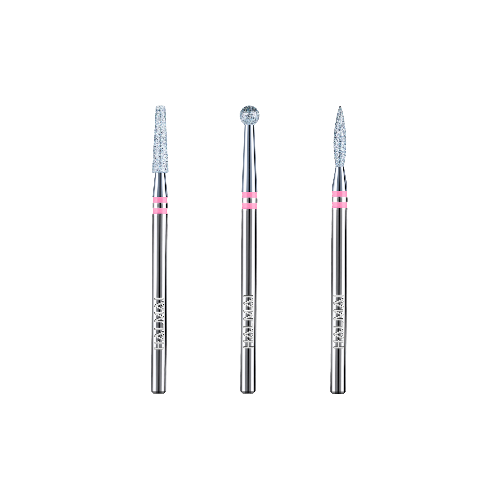 HALMAI Artisan Series – Set de 3 Embouts Diamantés pour la Préparation des Cuticules