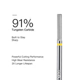 HALMAI Artisan Series 91% Tungsten Carbide Natural Nail Prep Bit