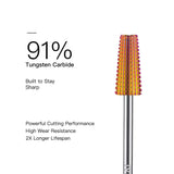 HALMAI Professional PVD-Coated Tungsten Carbide 5-in-1 Nail Drill Bit