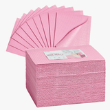 Alfombrillas desechables para manicura HALMAI – 50 unidades de almohadillas protectoras de color rosa para la mesa de manicura