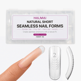 Professional Seamless Nail Forms-Natural Short