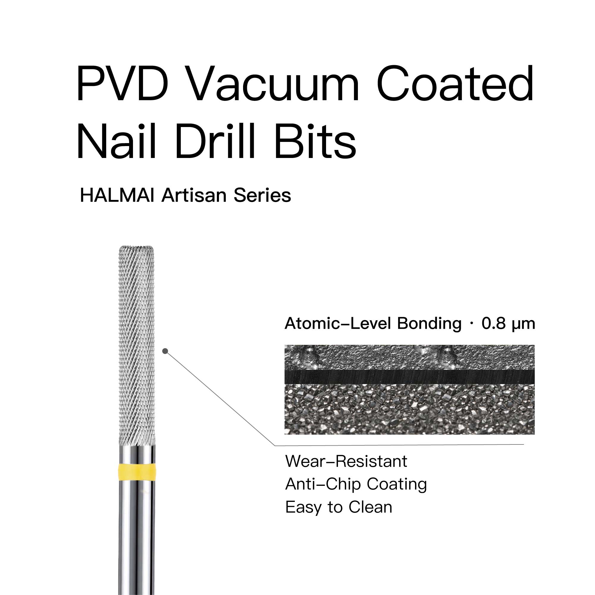 HALMAI Artisan Series 91% Tungsten Carbide Natural Nail Prep Bit