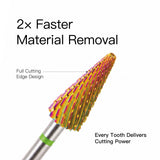 HALMAI Professional PVD-Coated Tungsten Carbide SharpOne Nail Drill Bit