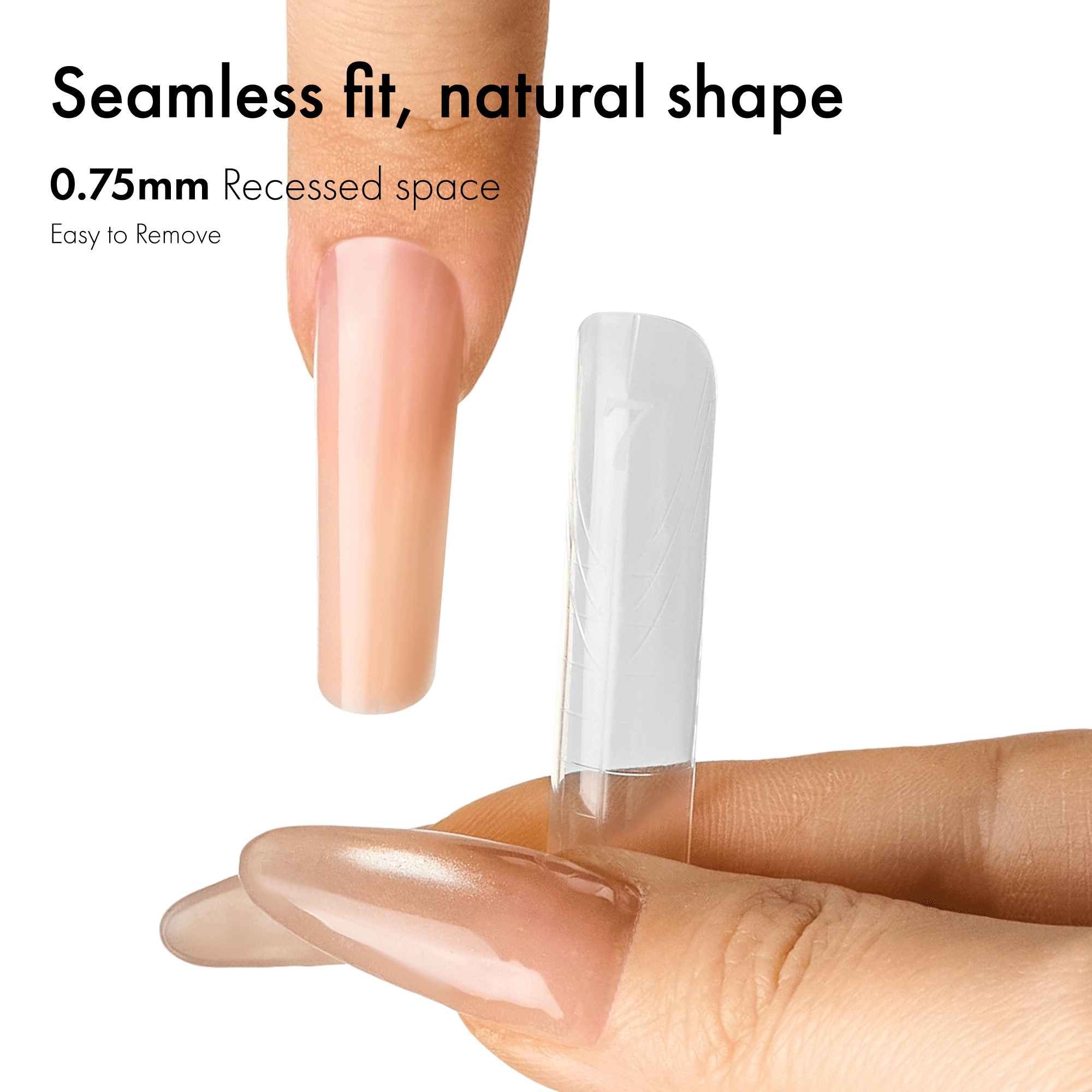 Professional Seamless Nail Forms- C-Curve Square