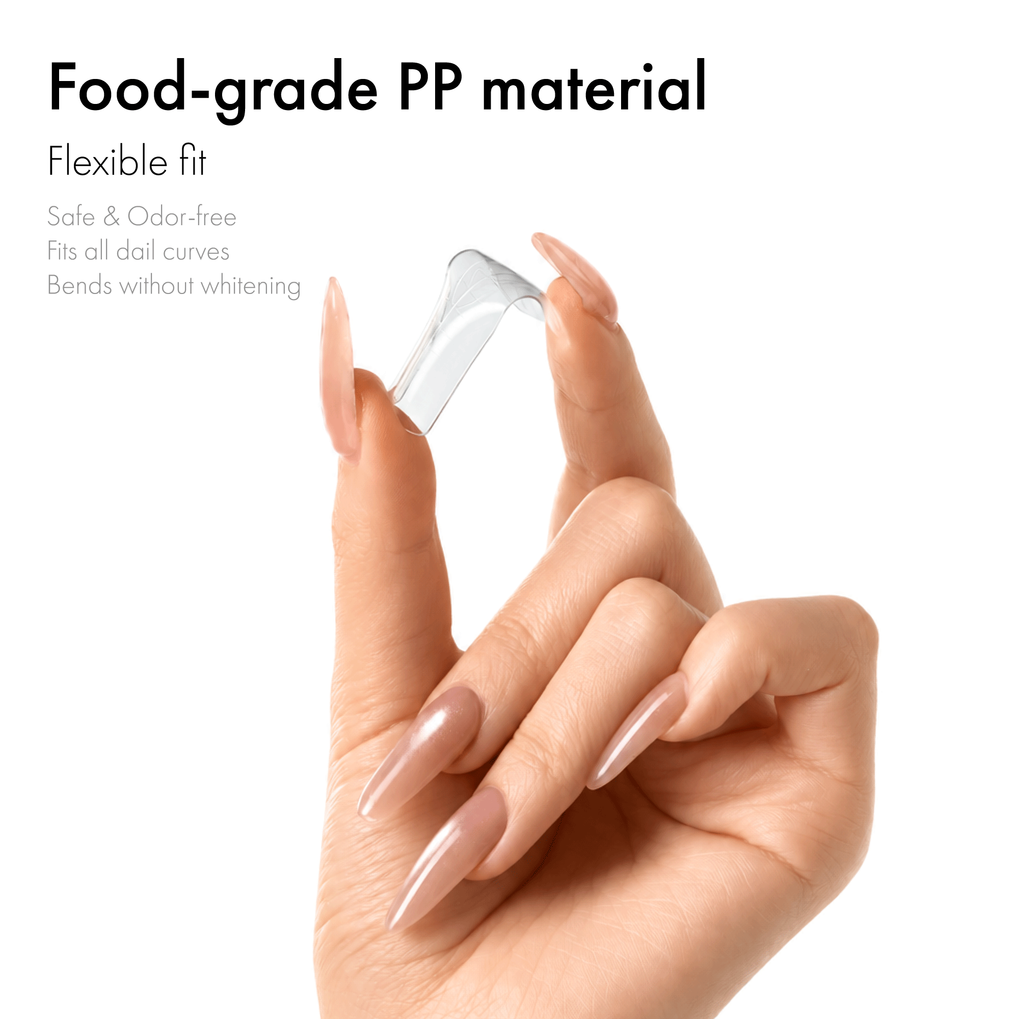 Professional Seamless Nail Forms-Natural Short