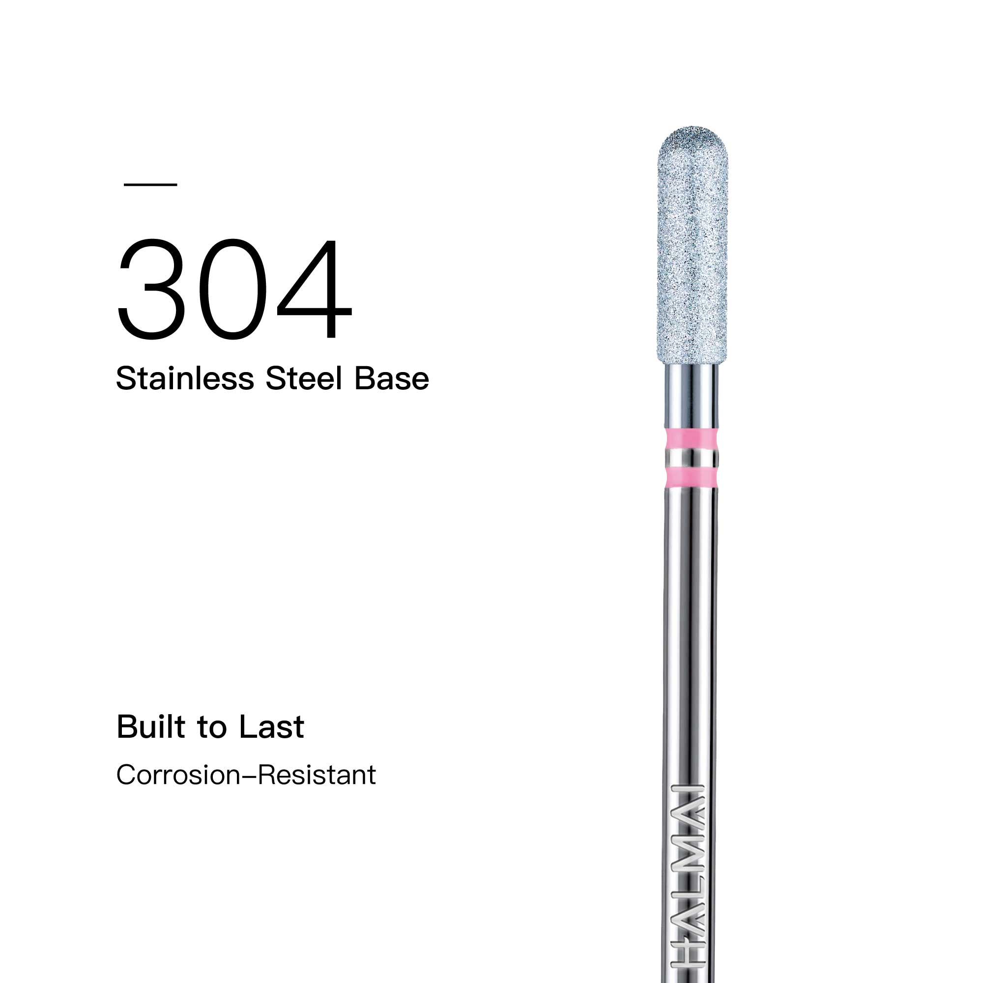 HALMAI Artisan Series Round Top Barrel Diamond Nail Prep Bit