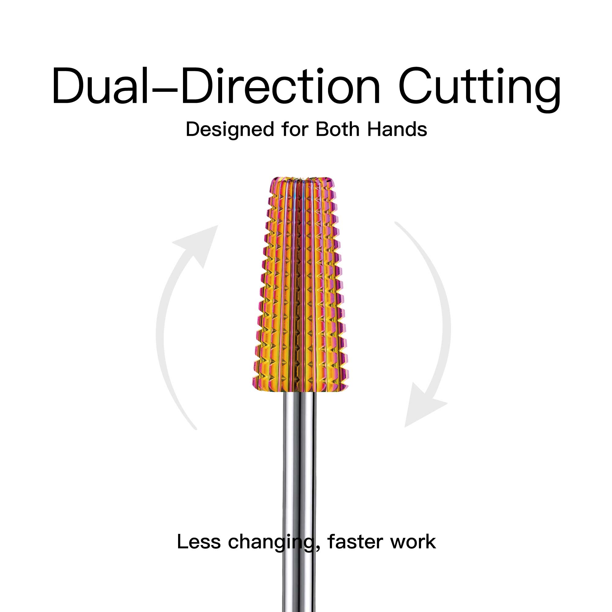 HALMAI Professional PVD-Coated Tungsten Carbide 5-in-1 Nail Drill Bit