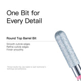HALMAI Artisan Series Round Top Barrel Diamond Nail Prep Bit