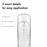 Professional Seamless Nail Forms-Natural Short