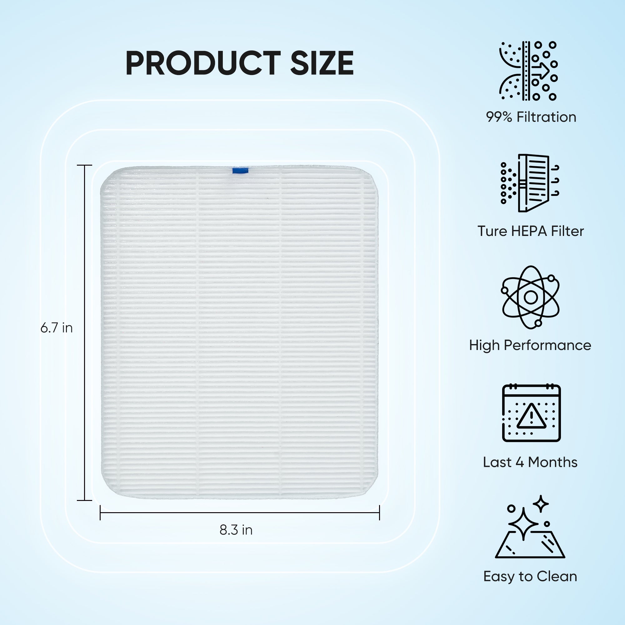 HA-1C100 HALMAI Nail Dust Collector Replace Filter