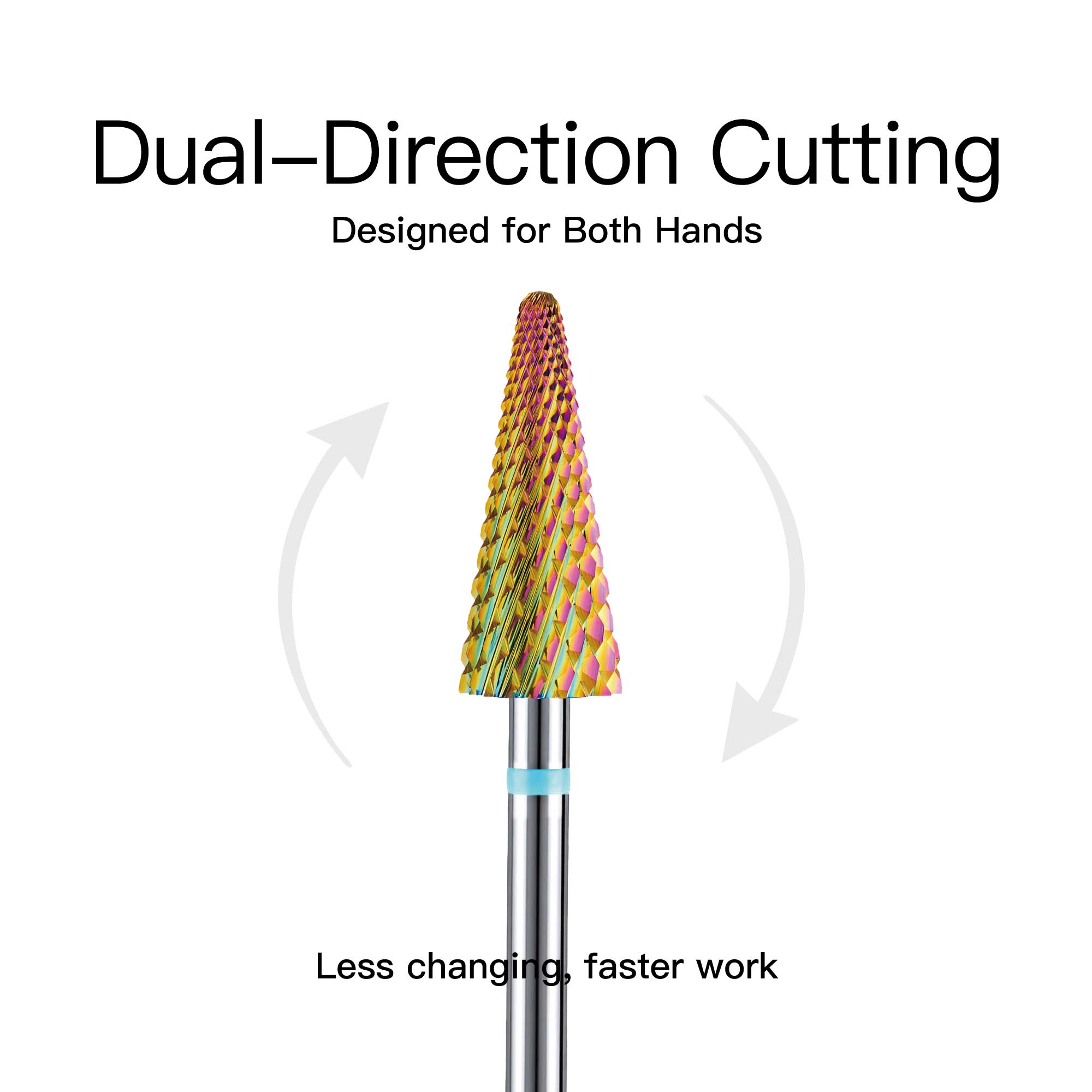 HALMAI Professional PVD-Coated Tungsten Carbide SharpOne Nail Drill Bit