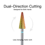 HALMAI Professional PVD-Coated Tungsten Carbide SharpOne Nail Drill Bit