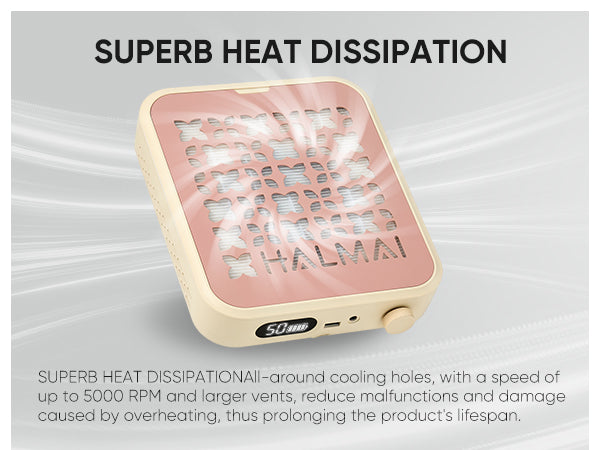 Cordless Brushless Nail Dust Collector – HALMAI