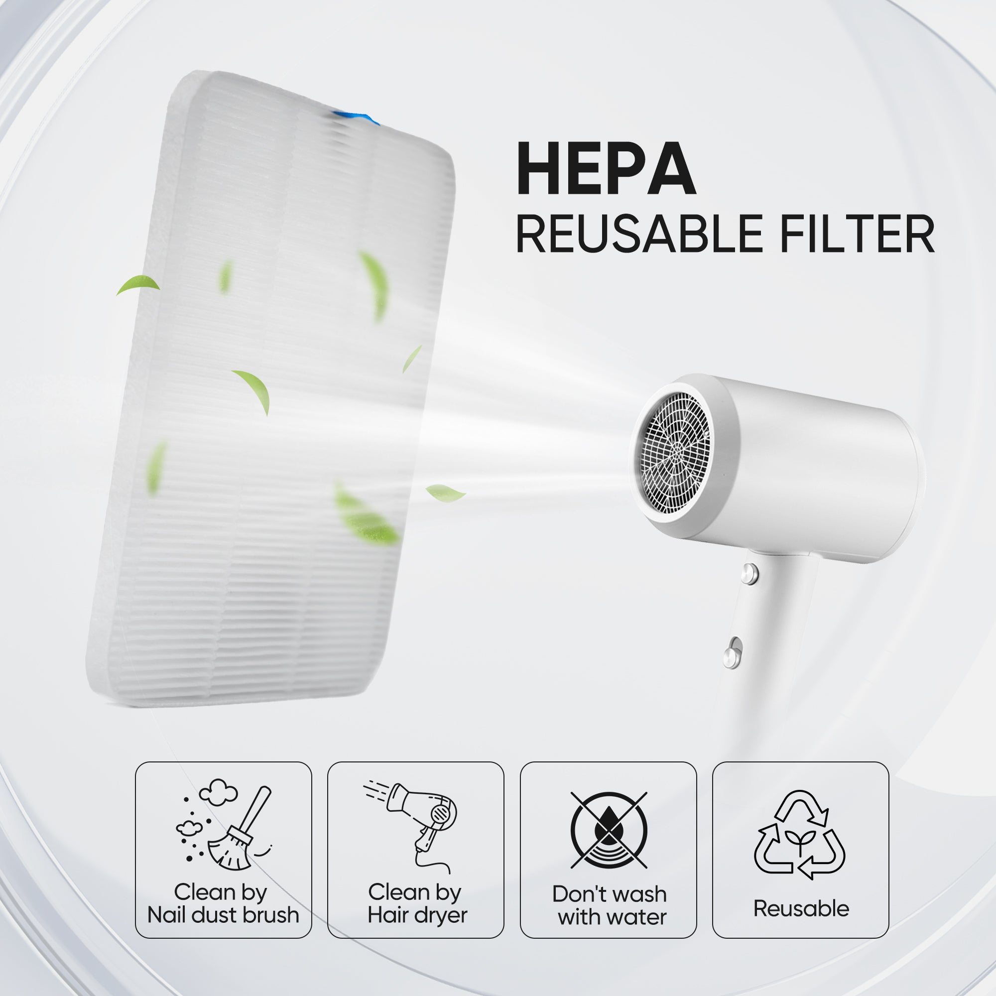 HA-1C100 HALMAI Nail Dust Collector Replace Filter