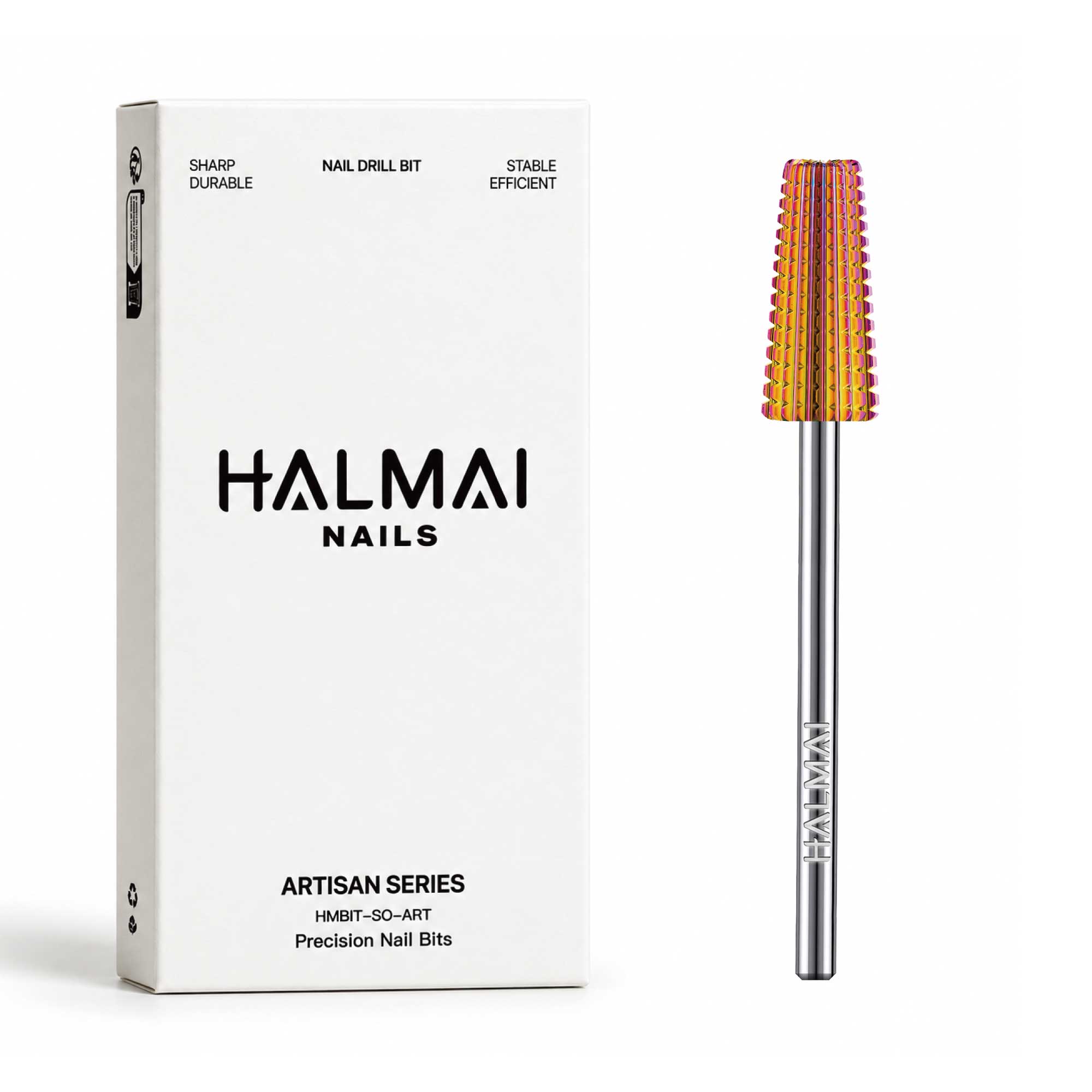 HALMAI Professional PVD-Coated Tungsten Carbide 5-in-1 Nail Drill Bit
